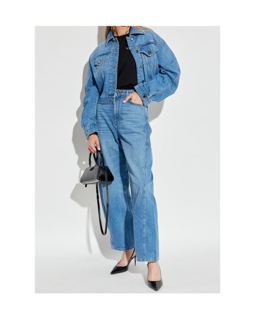 Givenchy Blue Cropped Denim Jacket