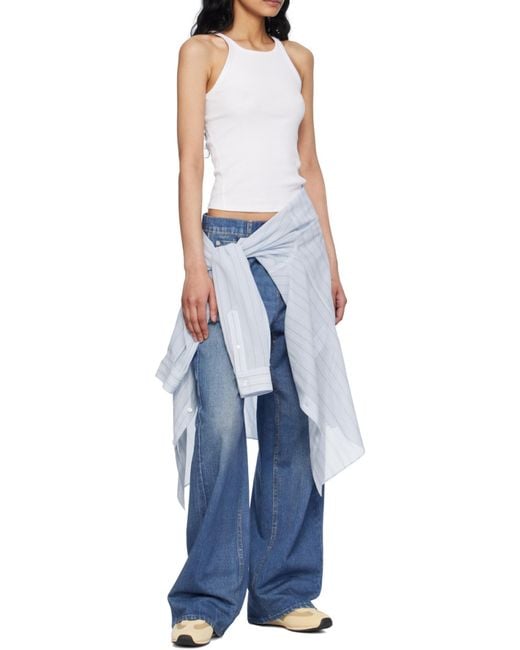 Rag & Bone Blue Round-Neck Vest