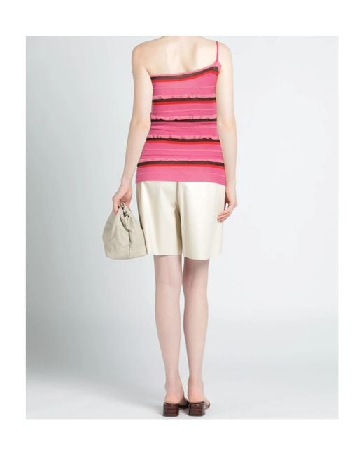 Jacquemus Pink One Shoulder Vest