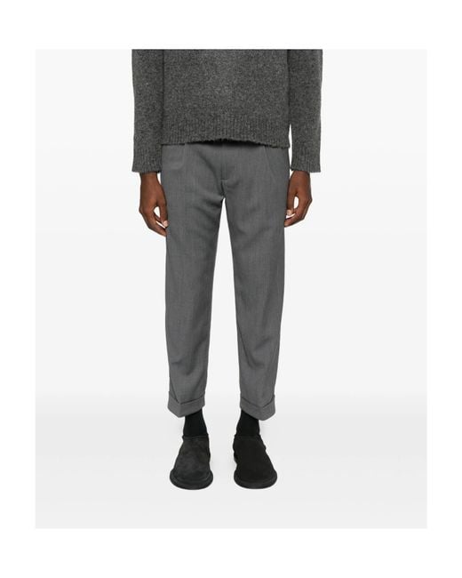 Entire studios Gray Wool Trousers for men