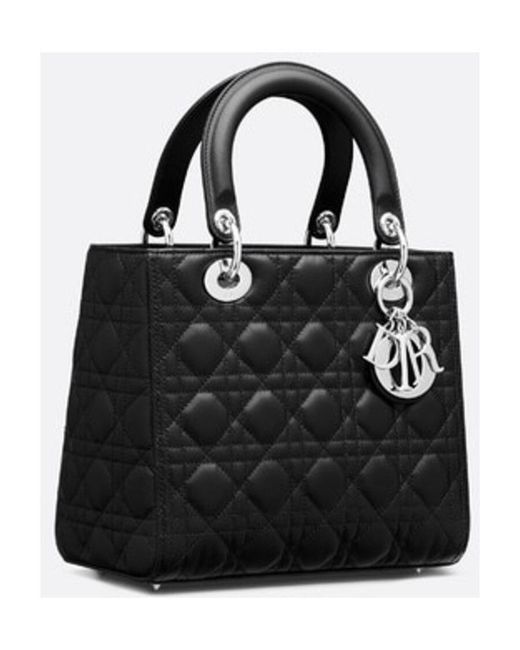 Dior Black Medium Lady Bag