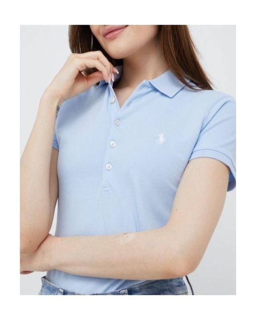Polo Ralph Lauren Blue Ralph Lauren Slim Polo T-Shirt