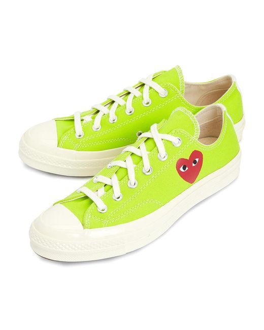 Comme des Garçons Yellow Round Toe Sneakers for men