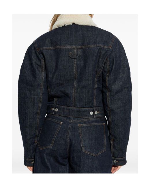 Jacquemus Blue Cropped Denim Jacket