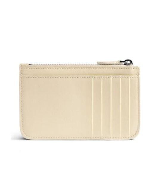 Balenciaga Natural Cash 2.0 Long Coin And Card Holder