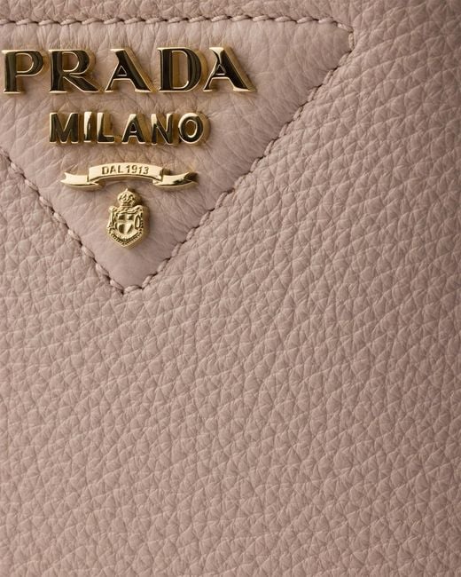 Prada Natural Liaison Mini Leather Handbag