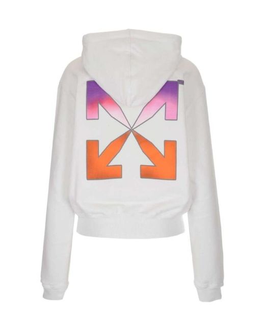 Off-White c/o Virgil Abloh White Arrow Logo Cotton Hoodie