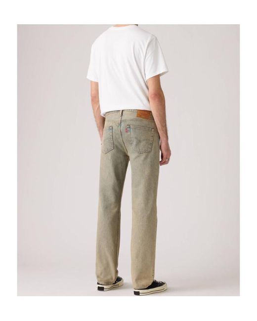 Levi's Gray 501 Straight Leg Jeans for men