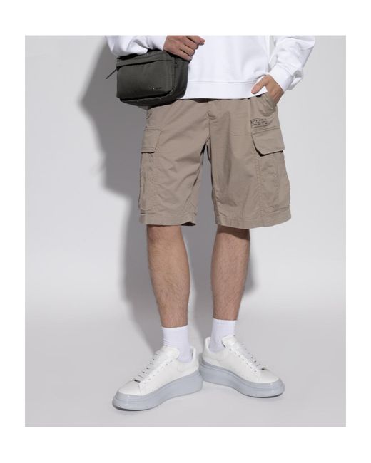 McQueen White Oversized Lace-Up Sneakers for men