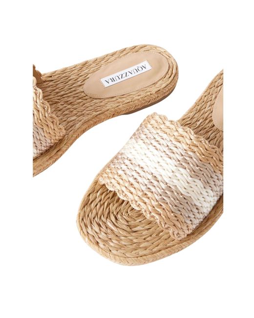 Aquazzura Natural Pya Slides