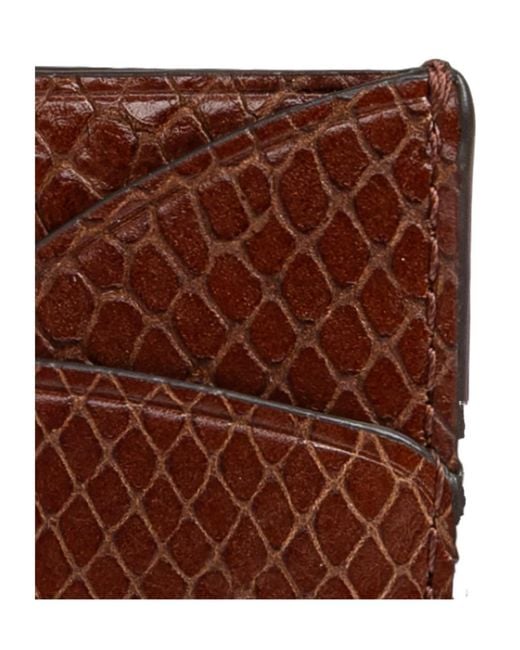 Tory Burch Brown Leather Card Holder