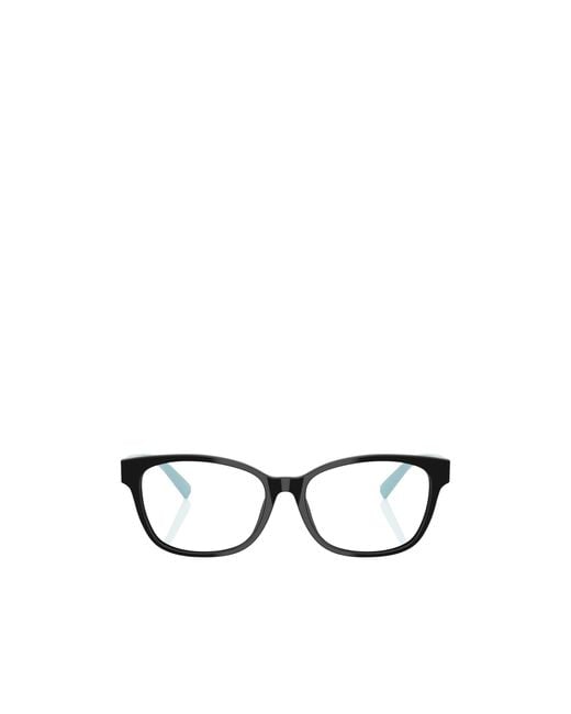 Tiffany & Co White Rectangle Frame Glasses