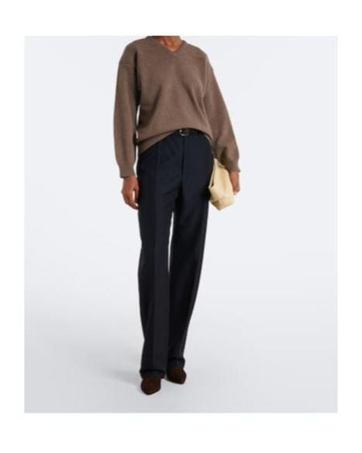 Jil Sander Brown Suede Ankle Boots