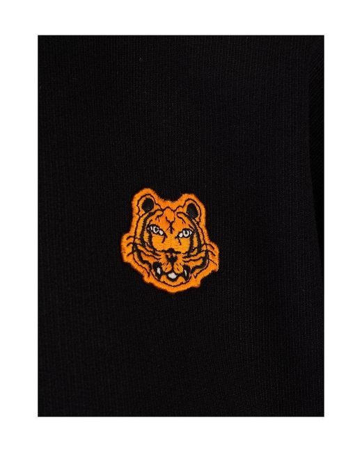 KENZO Blue Knitted Cotton Hoodie
