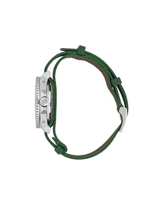 Gucci White Dive Watch, 40Mm for men