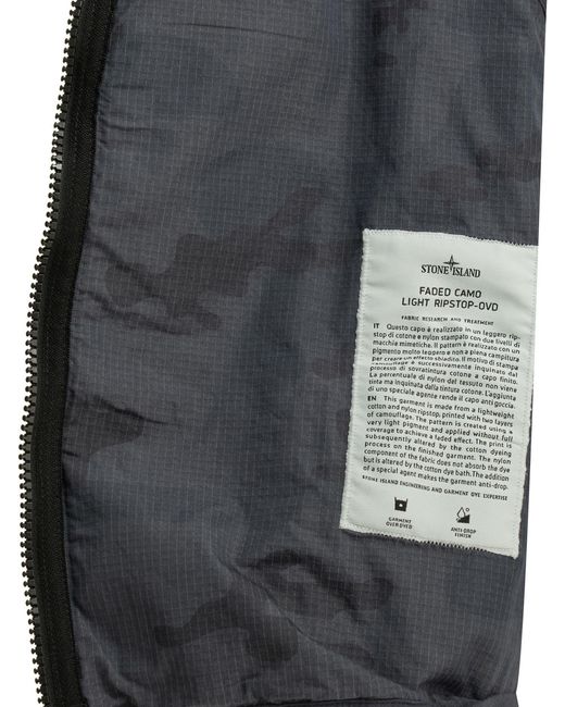 Stone Island Blue Camo Pocket Jacket for men