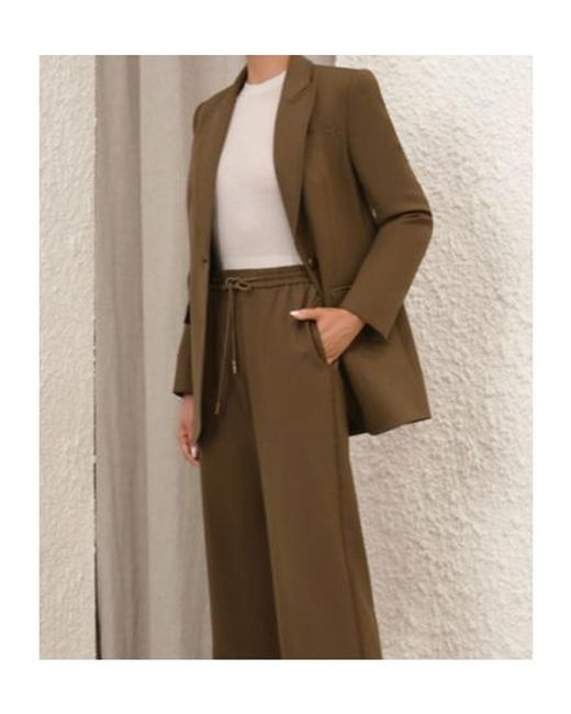 Zimmermann Brown Crush Single Breasted Jacket