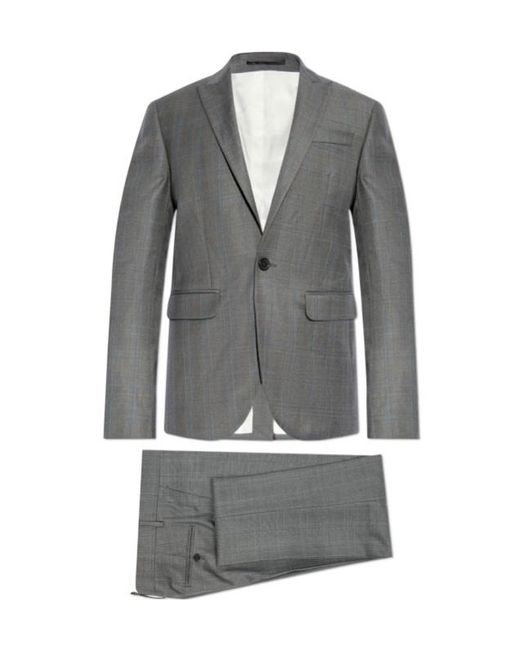 DSquared² Gray Single Breasted Two-Piece Tailored Suit for men