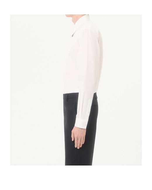 Valentino White Long-Sleeved Shirt for men