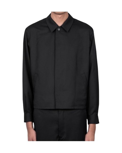 Auralee Black Long-Sleeved Jacket for men