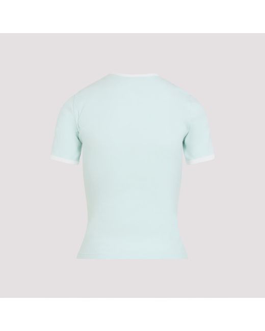 Courreges Blue Courrèges Heritage Crewneck T-Shirt