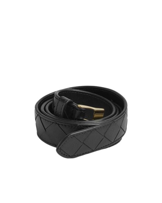 Bottega Veneta Black Watch Intrecciato Belt