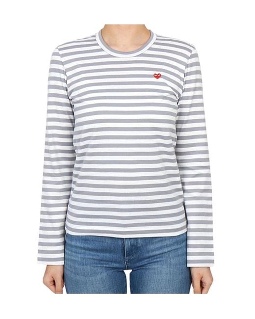 Comme des Garçons Gray Long-Sleeved T-Shirt