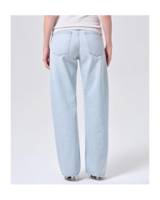 Agolde Blue Arc Wide-Leg Jeans