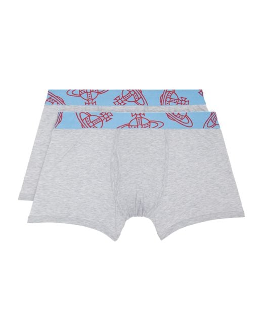 Vivienne Westwood Blue Two-Pack Of Boxer Briefs for men