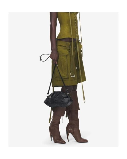 McQueen Green Oversized Cargo Shorts