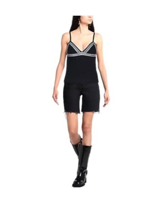 Chloé Black Sleeveless Knit Top