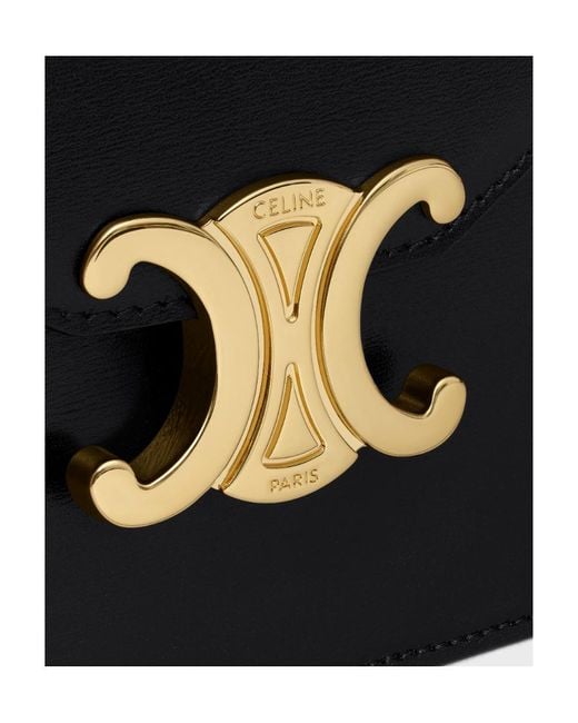 Céline Black Wallet On Chain Margo