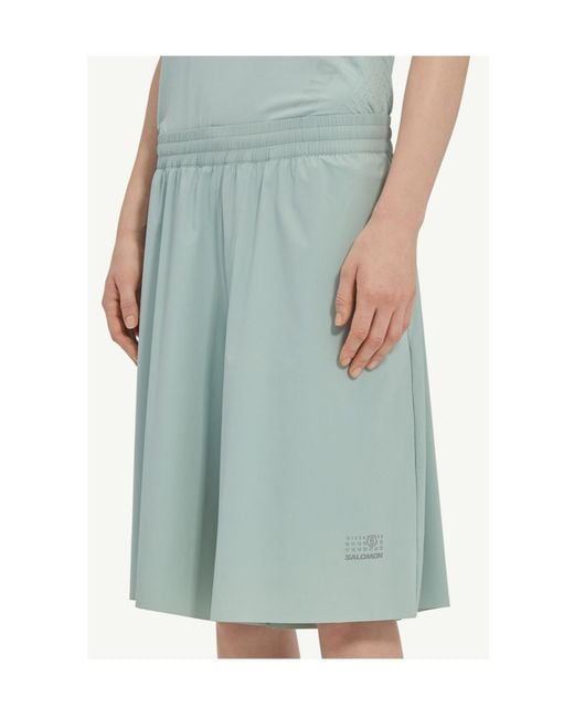 MM6 by Maison Margiela Green X Salomon Running Shorts