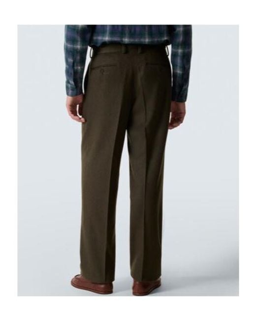 Auralee Gray Camel Hair Flannel Straight Pants for men