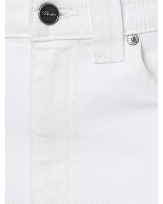 Khaite White Dane Denim High Rise Jeans