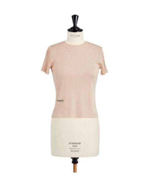 Dior Natural Short-Sleeved Sweater