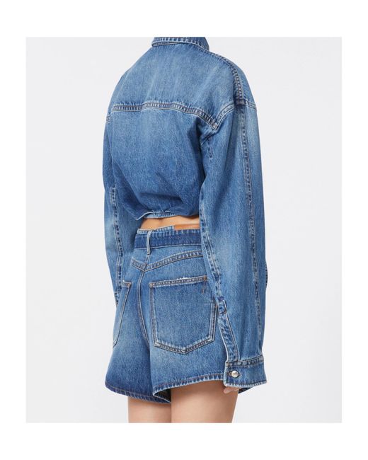 Sportmax Blue Tie-Front Shirt