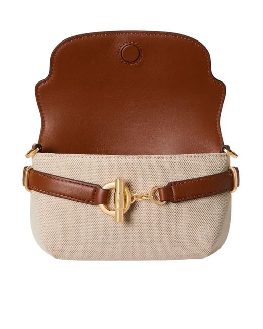 Ralph Lauren Brown Small Blaike Cross Body Bag
