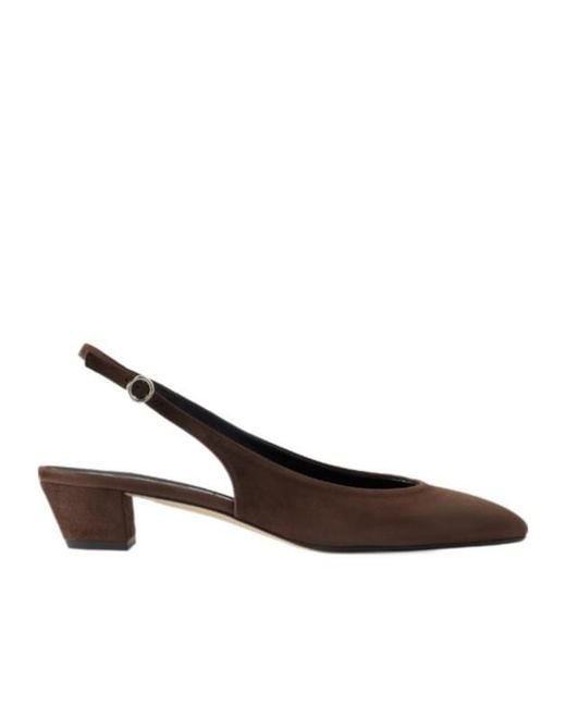 Aeyde Brown Suede Pumps