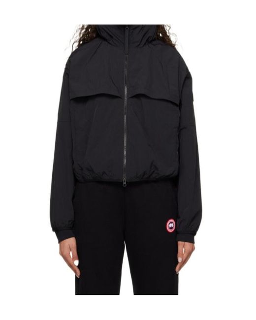 Canada Goose Black Sinclair Wind Hooded Jacket