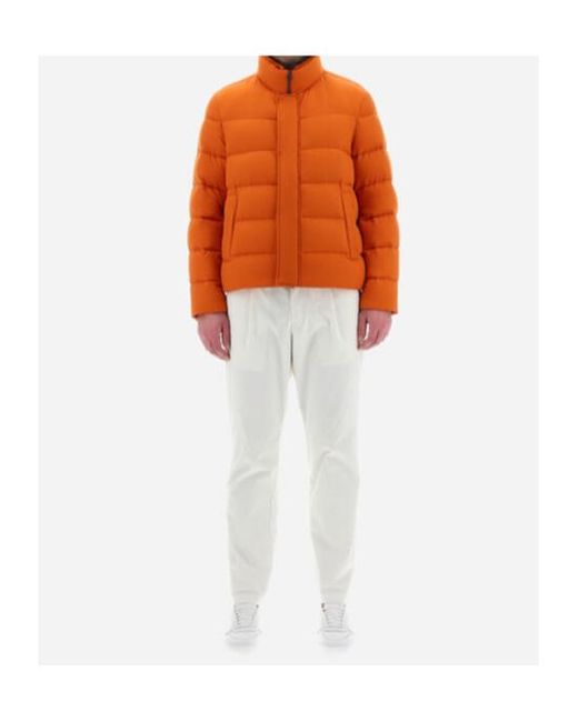 Herno Orange Padded Jacket for men