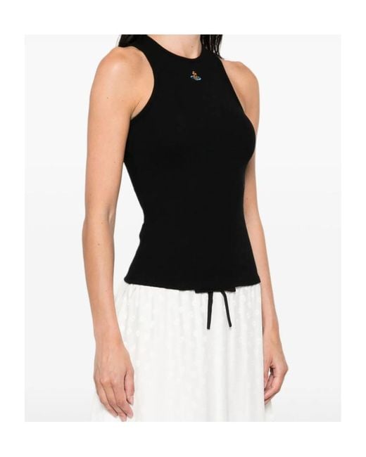 Vivienne Westwood Black Orb Tank Top
