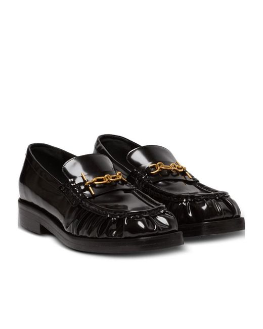 Balmain Black Sync Glazed Loafers for men