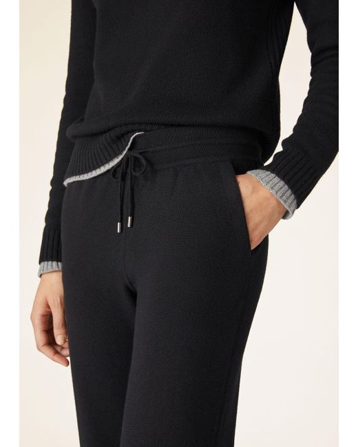 Loro Piana Black Merano Straight-Leg Tailored Trousers