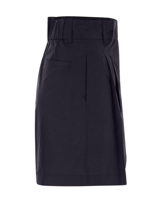 Herno Blue Elasticity Bermuda Shorts