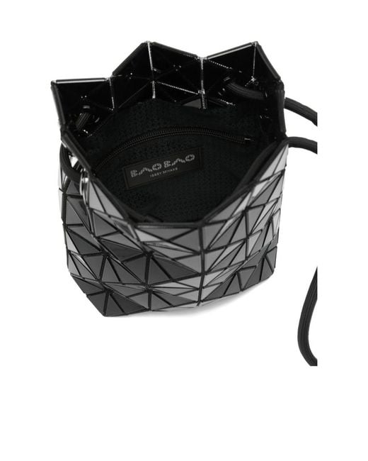Issey Miyake Black Prism Drawstring Shoulder Bag