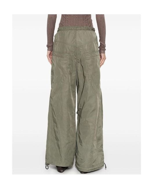 The Attico Green The Oversized Long Pants