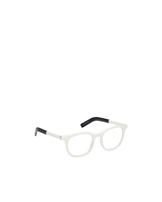 Moncler Natural Eyewear Round Frame Glasses for men