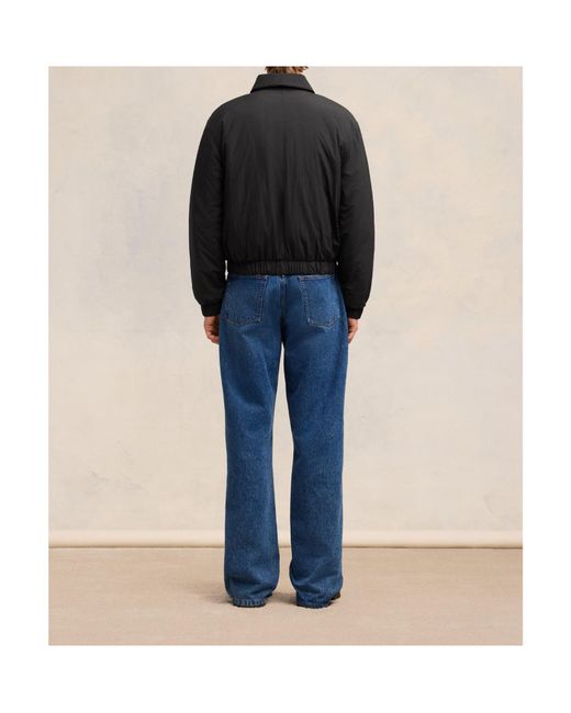 AMI Black Ami De Coeur Zip-Up Jacket for men
