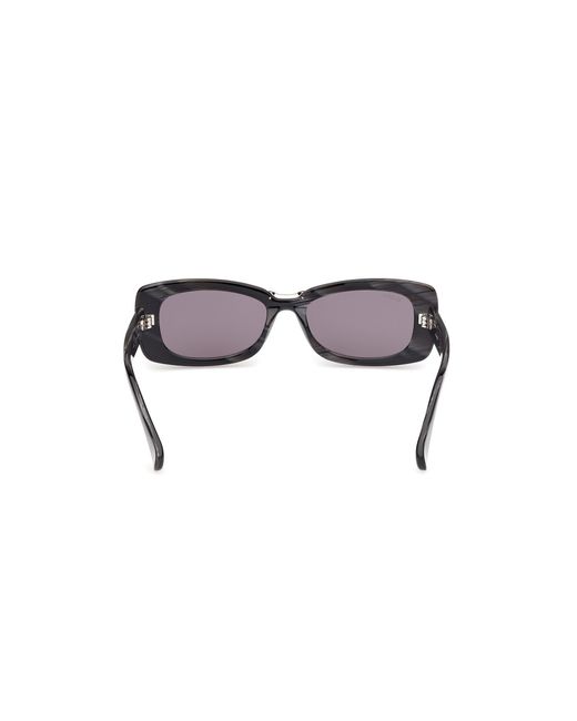 Max Mara White Rectangular Frame Sunglasses